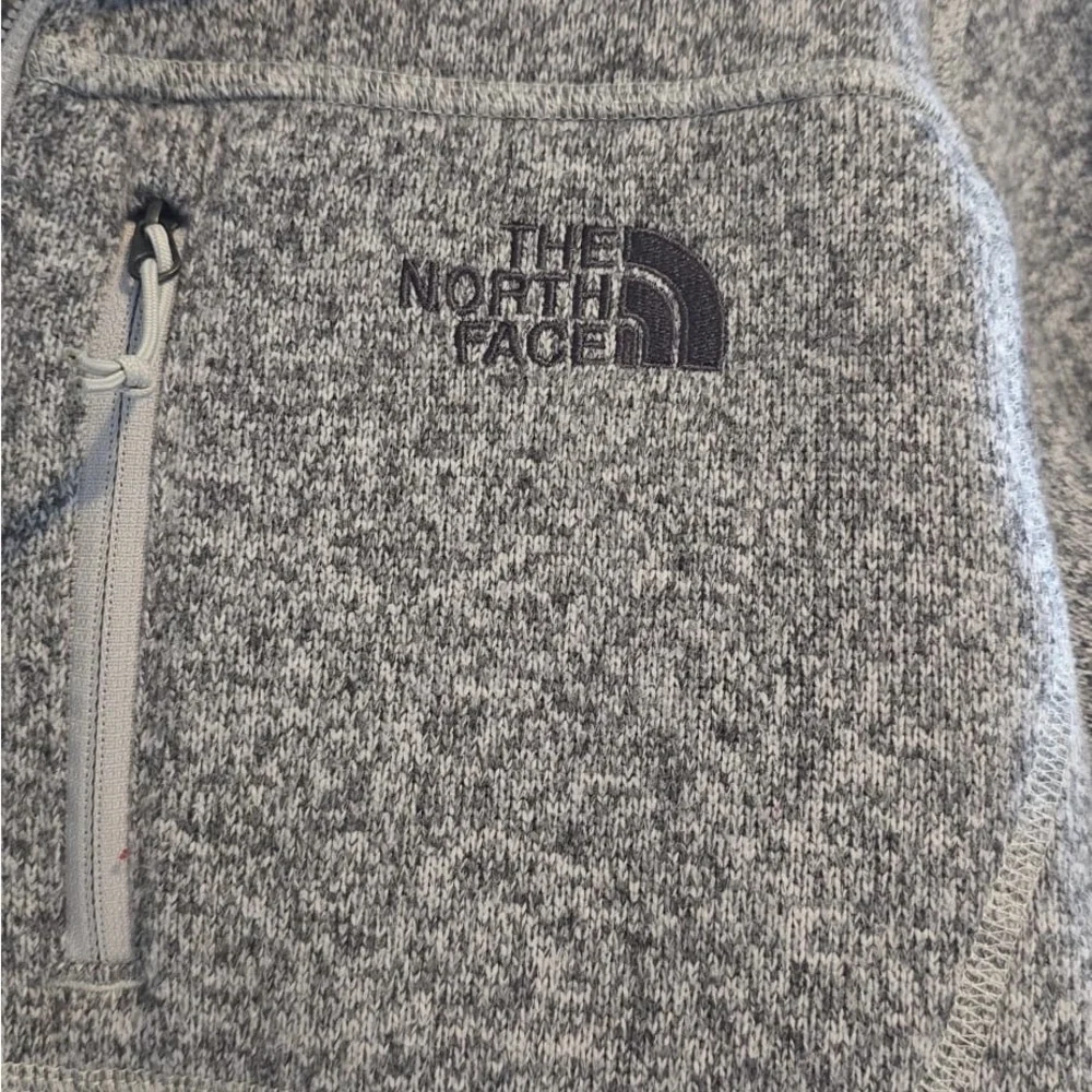 The North Face Heathered Gray Fleece Jacket